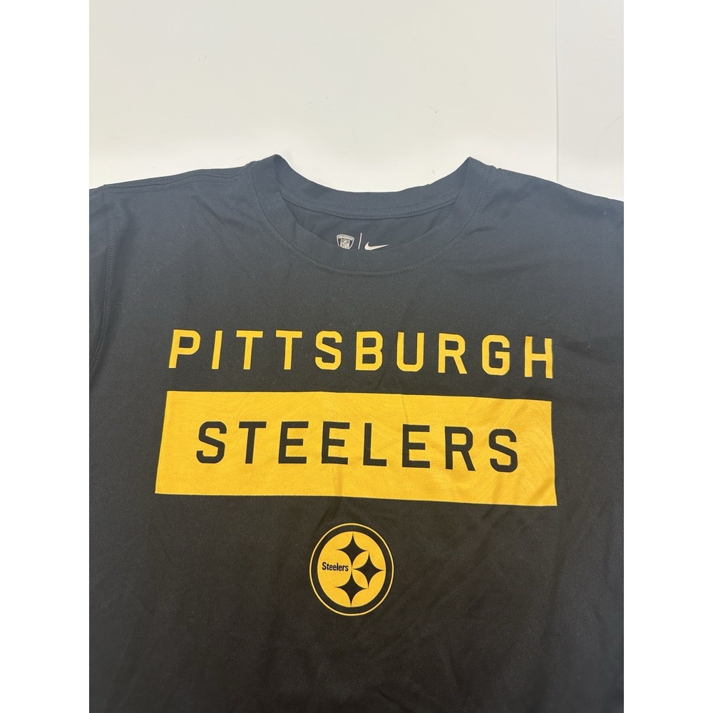 Pittsburgh Steelers Nike NFL Equipment Training T Shirt Size Medium Dri Fit - Picture 2 of 8